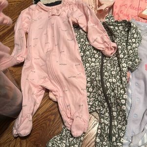 Newborn footie pajamas lot